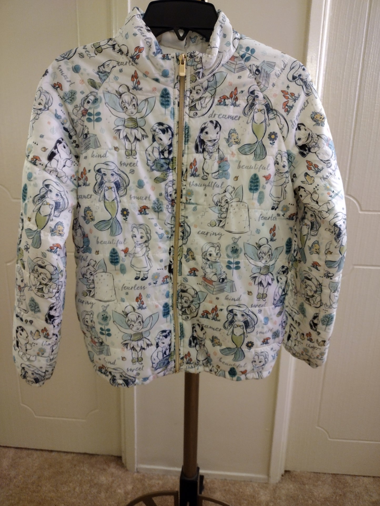 Disney Jackets & Coats Disney Princess Animators Light Puffer Coat Jacket