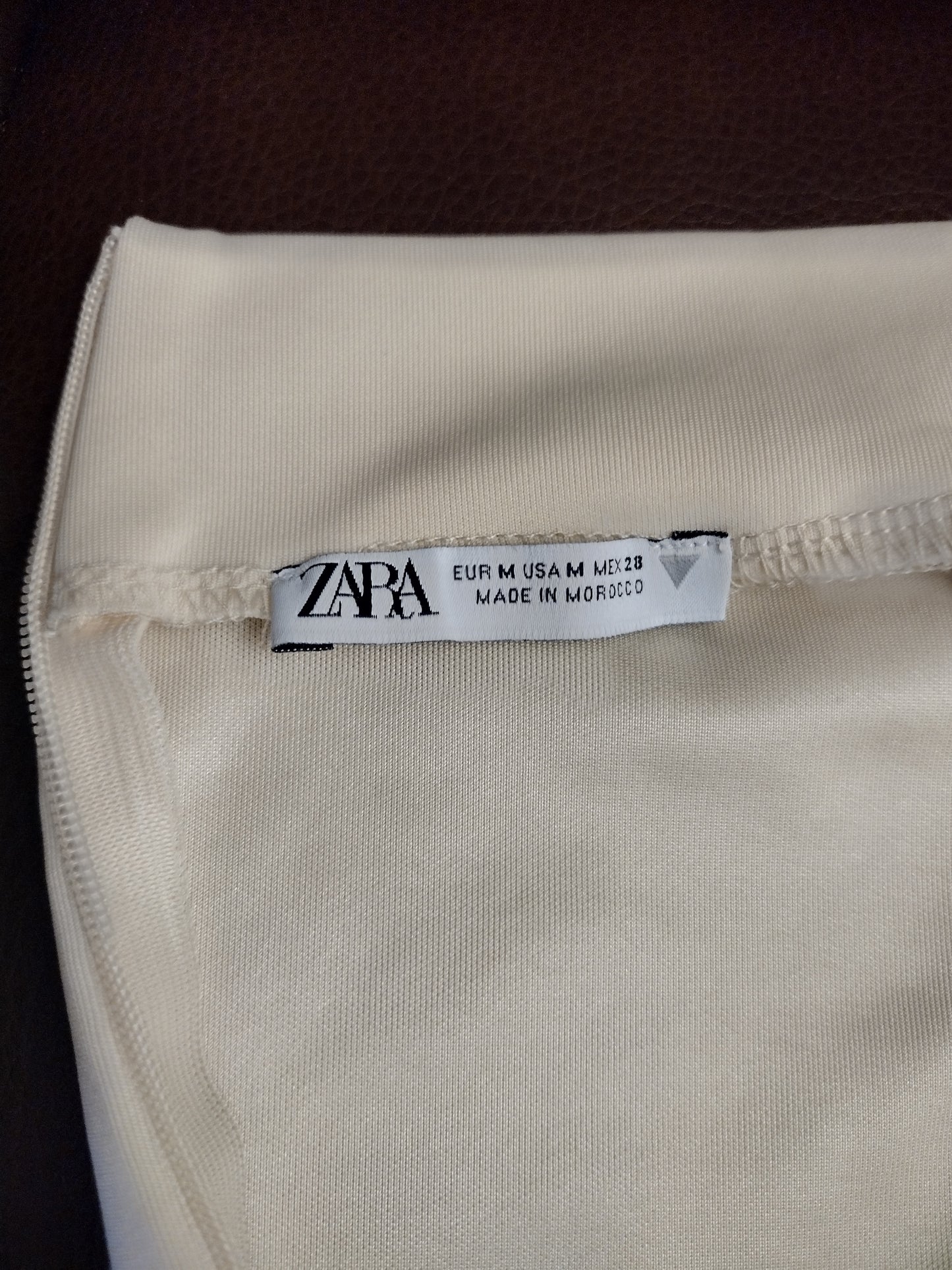 Zara Cream Body Suit Women's Size Medium