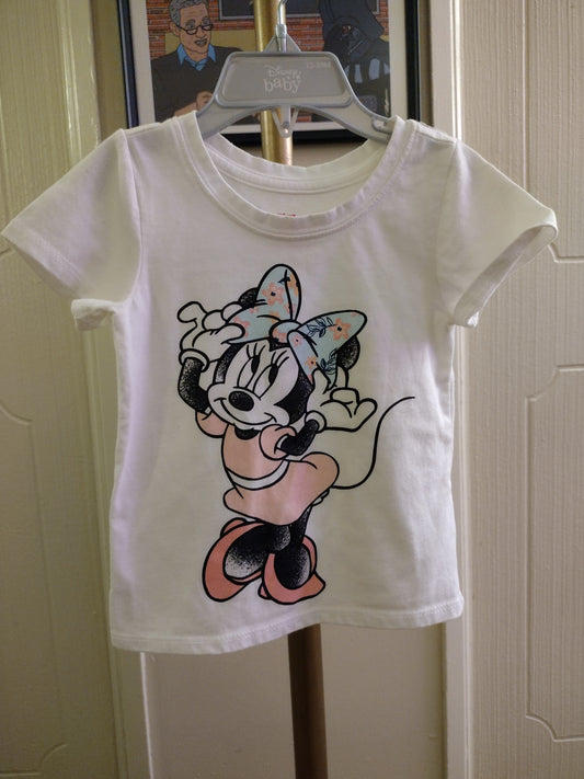 Disney Junior Minnie Mouse Short Sleeve T Shirt -2T  Pre Owned