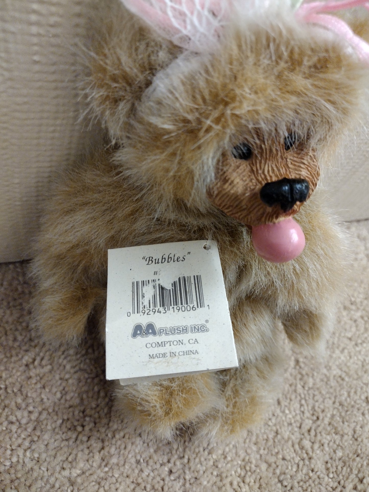 Kimbearly's Original's Sara - Ann Teddy Bear Plush Bubble's 9"