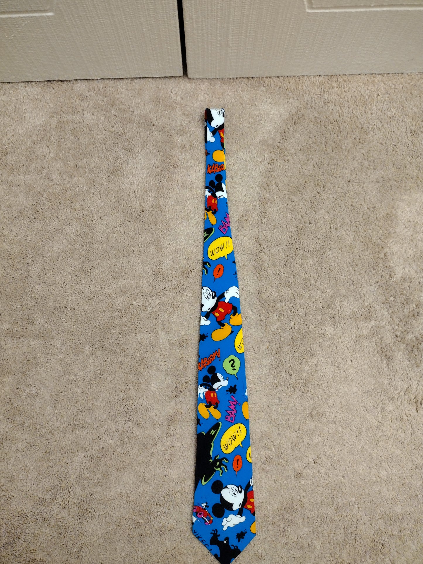 Disney Mickey Mouse Wow!! Bam! Kaboom! ColorFul Men's Accessories Tie