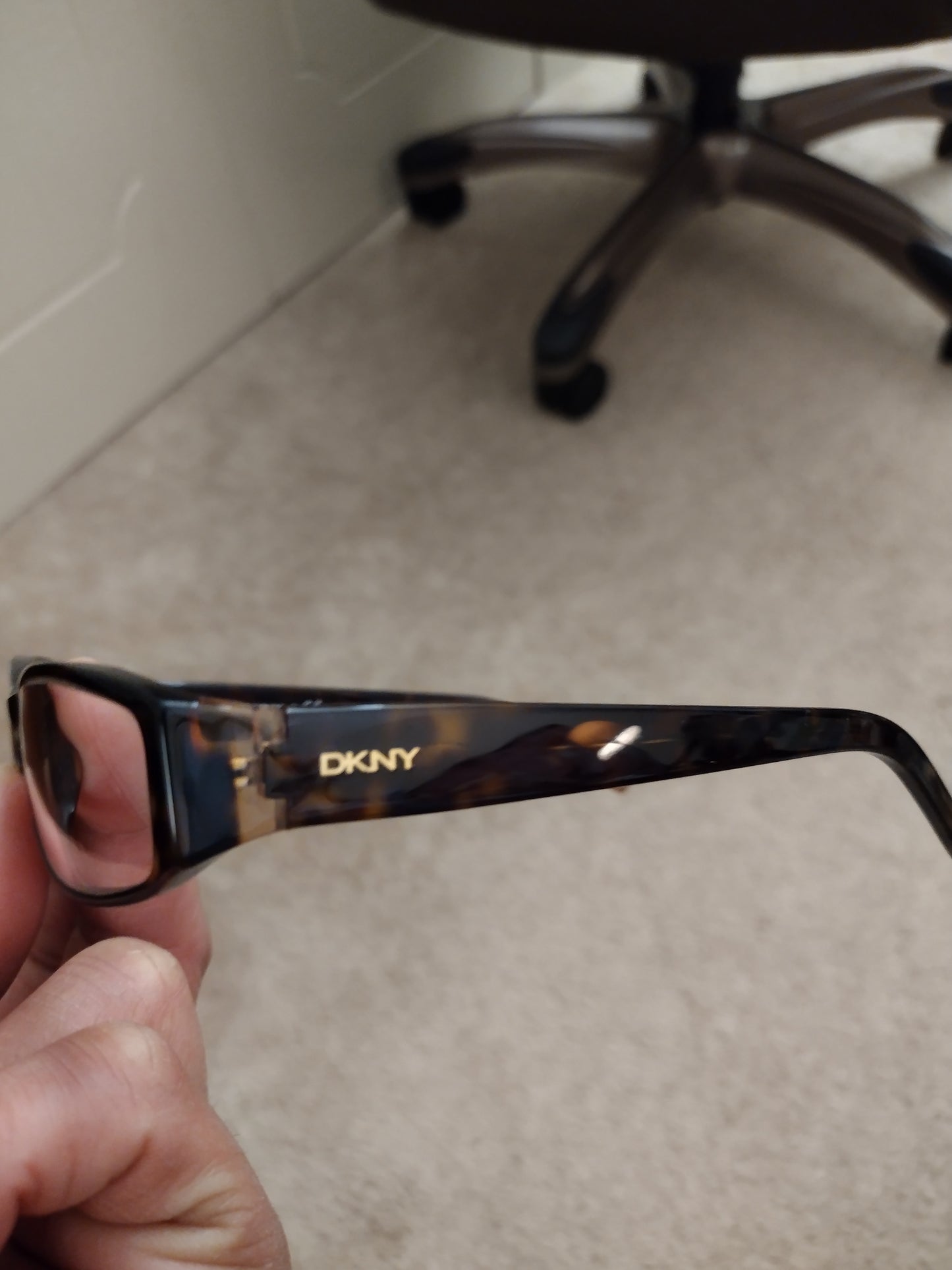 DKNY Donna Karan brown tortoise frames